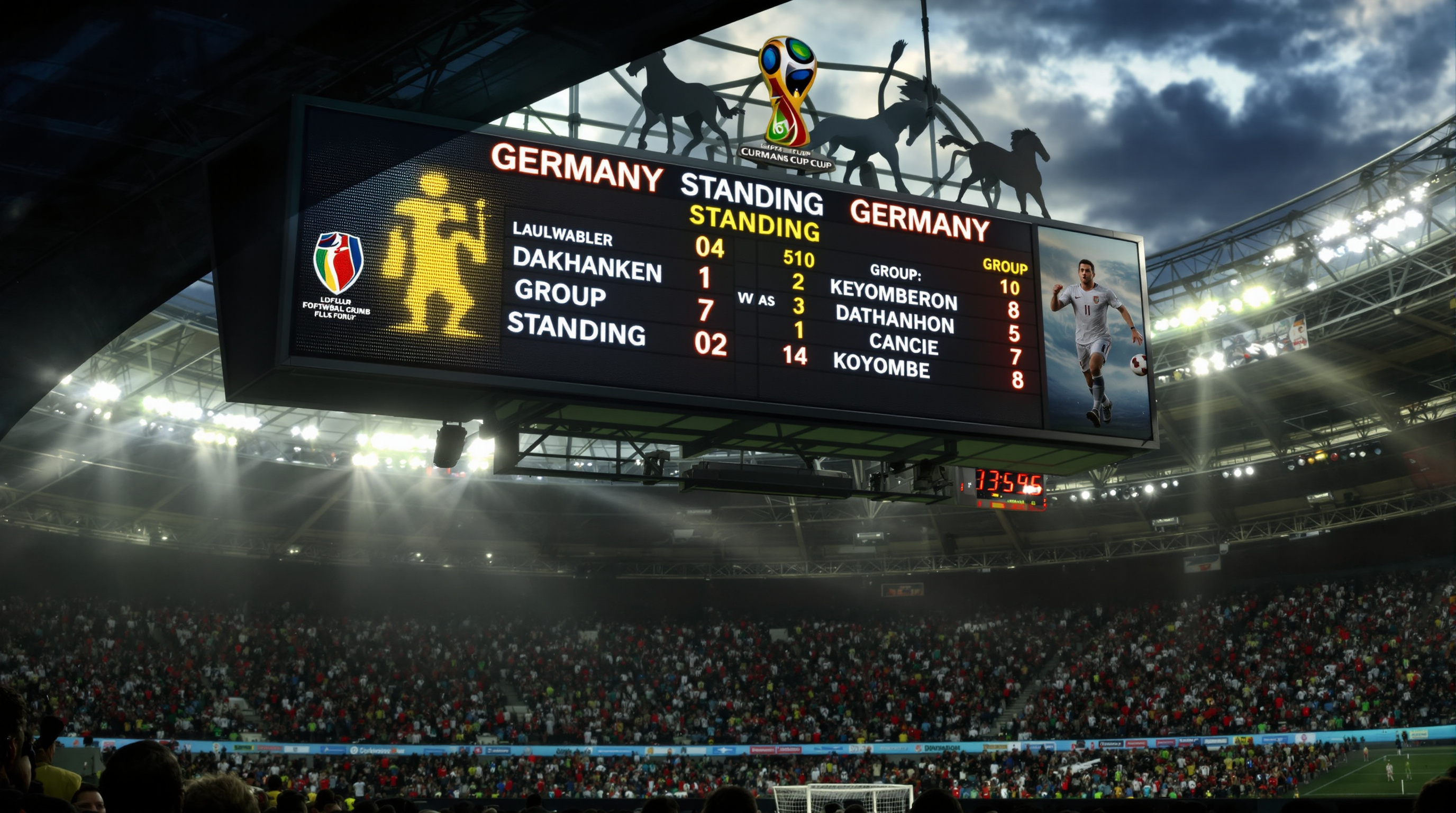 Group stage scoreboard